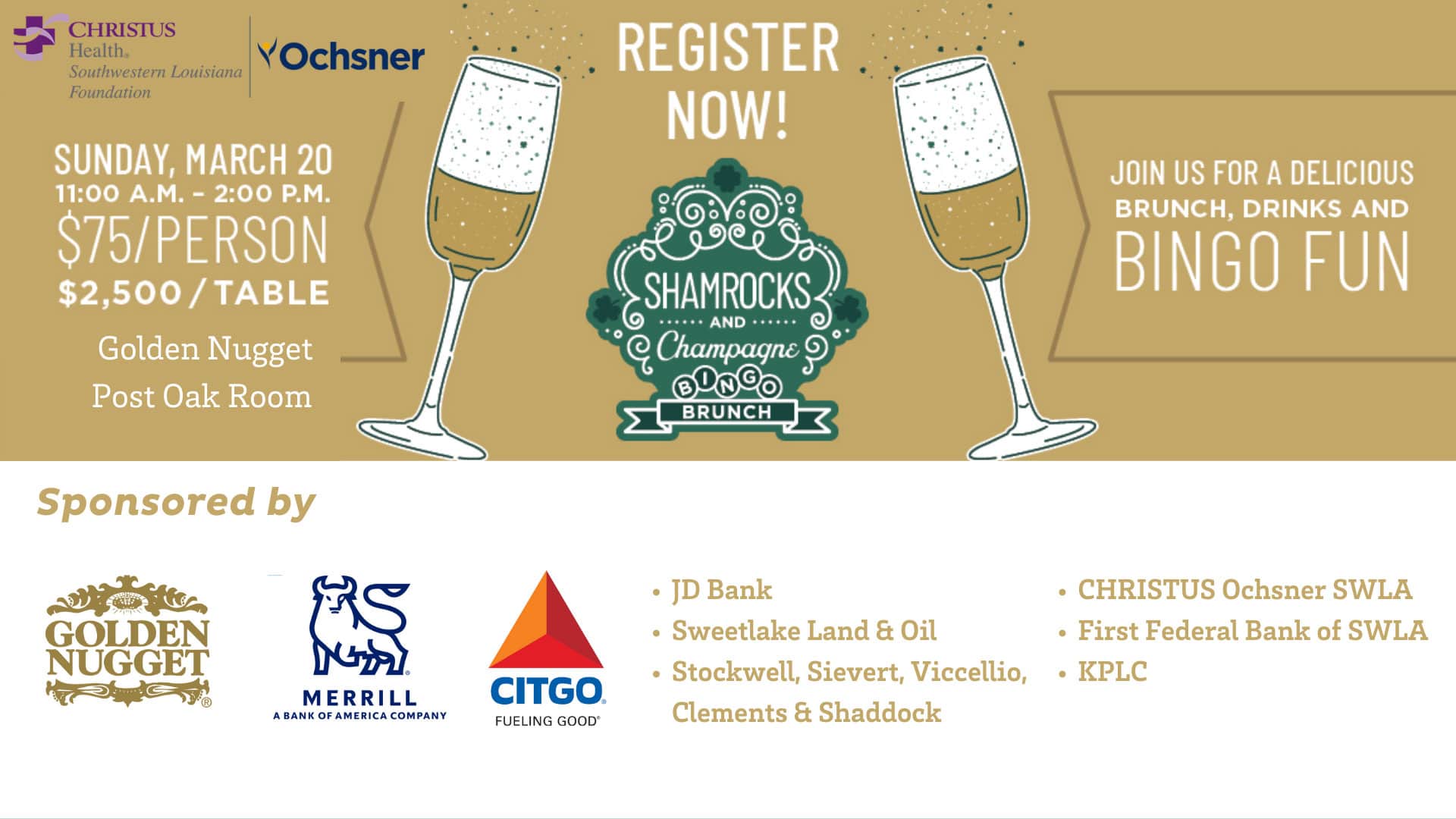 Shamrocks and Bingo brunch event details