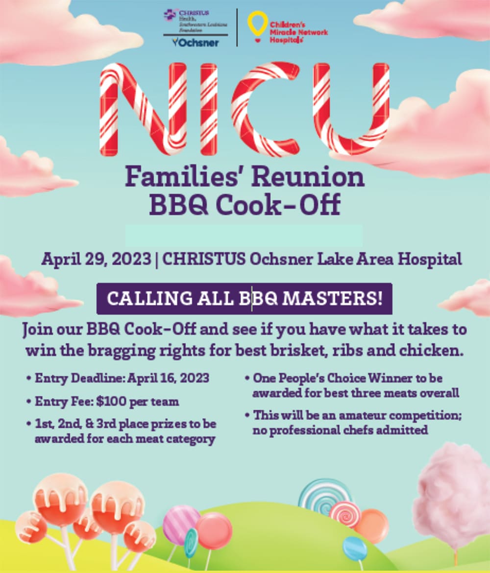 NICU BBQ Cook off flyer