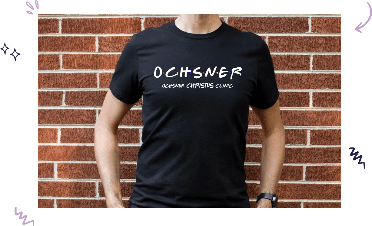 Christus Ochsner t shirt edited